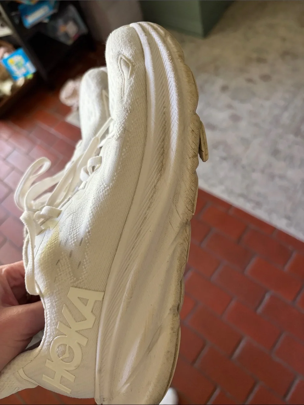 Hoka Women's White Athletic Running Shoes